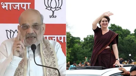 amit shah, priyanka gandhi vadra