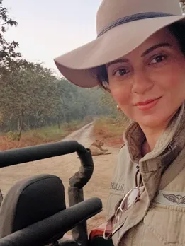 kangana ranaut gir forest safari Pics
