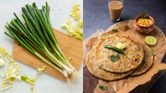 વિન્ટર સ્પેશિયલ લીલા લસણ આલુ પરાઠા રેસીપી। Winter Special lila lasan aloo paratha recipe in gujarati