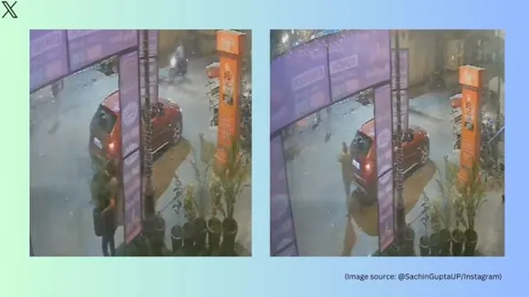 BMW Owner steals flower pot