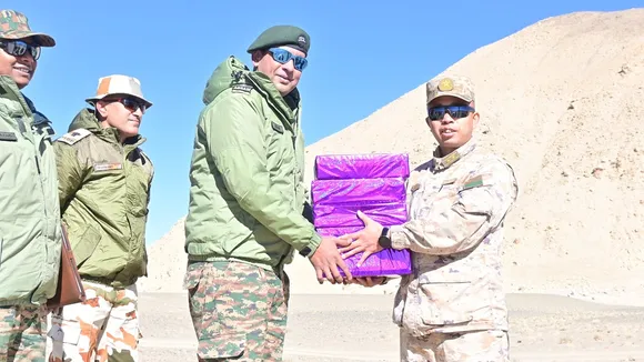 Indian, Chinese Troops Exchange Diwali Sweets