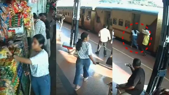 Kannur Railway Station, Girl miraclously escaped
