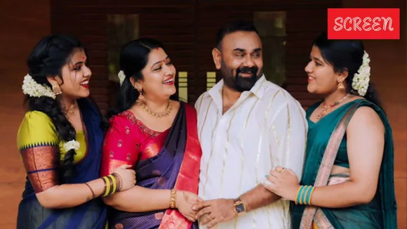 Shaju Sreedhar With Family Photo