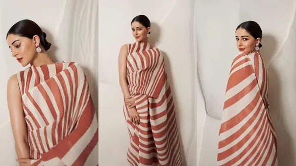 Ananya Pandey Saree Look