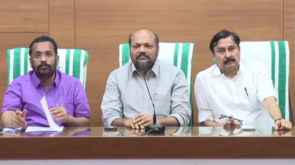 Minister K rajan, P Rajeev