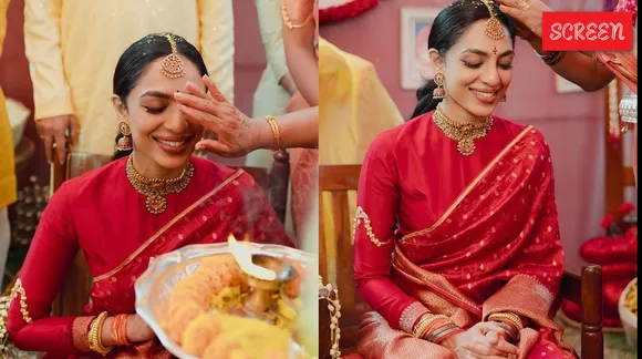 Sobhita Dhulipala Haldi pics  