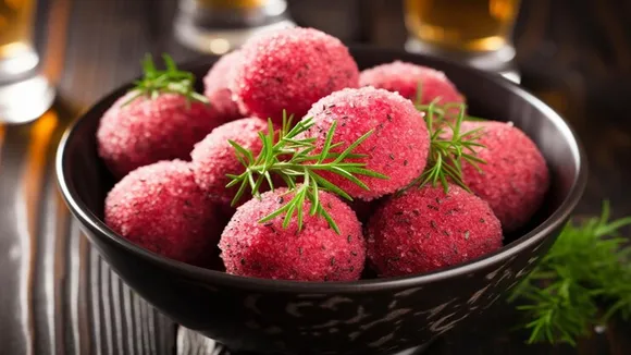 Beetroot Balls Snack Healthy Recipe 