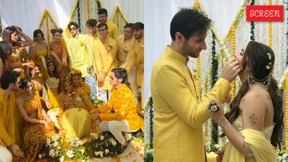 Anurag Kashyap Aaliyah Kashyap haldi ceremony photos