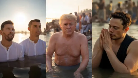 Sacred dip, Mahakumbh, Viral Video