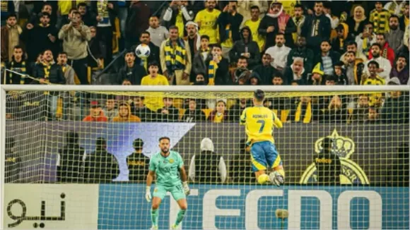 cristiano scored header goal for al nassr