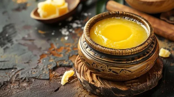 l benefits of applying ghee on navel 
