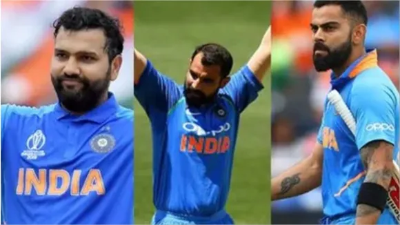 Virat Kohli, Rohit Sharma, Mohammed Shami