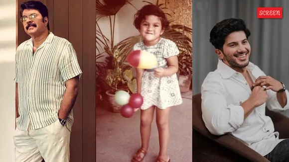 Aditi Rao Hydari childhood photo Mammootty Dulquer Salman