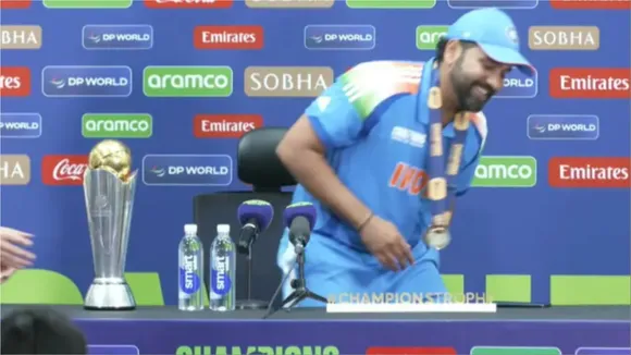 rohit sharma trophy icc