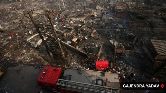 Delhi Rohini Fire