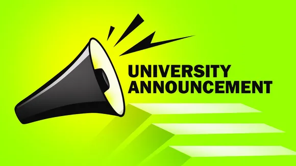 UNIVERSITY ANNOUNCEMENT 