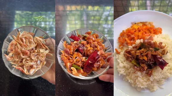 Dried Prawns Roast Easy Lunch Curry Recipe