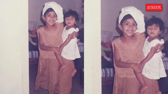 Sai Pallavi childhood photo with her sister 