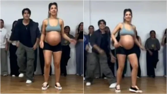 Pregnant lady viral dance