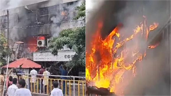 calicut fire