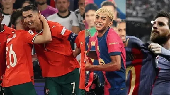 Messi, Cristiano Ronaldo, Lamine Yamal