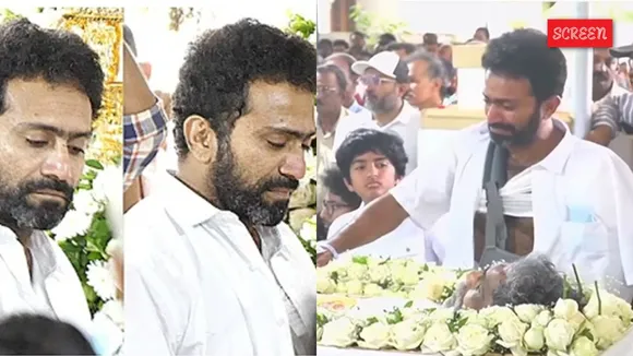 shine Tom chacko father funeral video