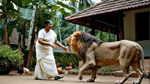 lion Viral Video