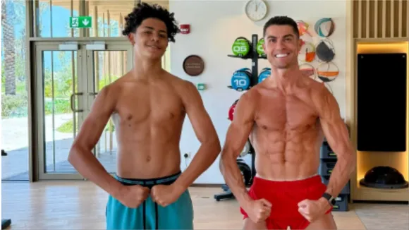 Cristiano Ronaldo and Roaldo Jr