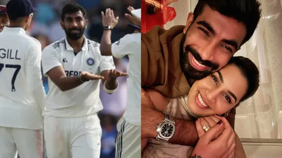 Bumrah and Sanjana