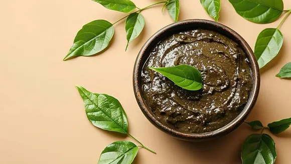 papaya leaves, hair dye