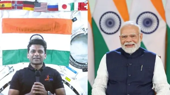 PM Narendra Modi interacted with Group Captain Shubhanshu Shukla