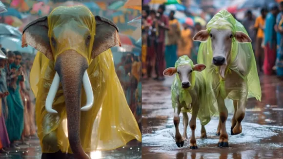 Raincoat Animal AI Video