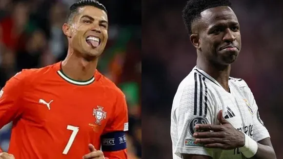 Cristiano Ronaldo and Vini Jr