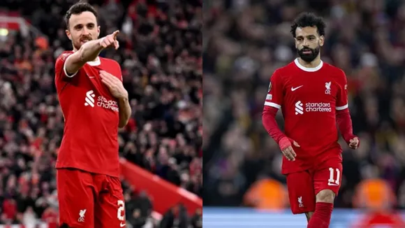 Diogo Jota and Mohamed Salah