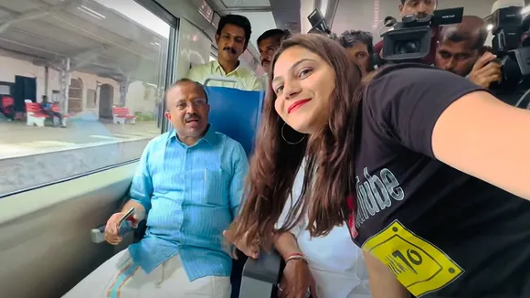 BJP Leaders with Jyoti Malhotra