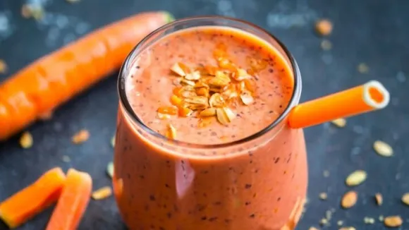 Carrot Ragi Smoothie Recipe FI