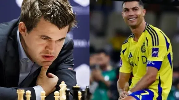 Magnus Carlsen and Cristiano Ronaldo
