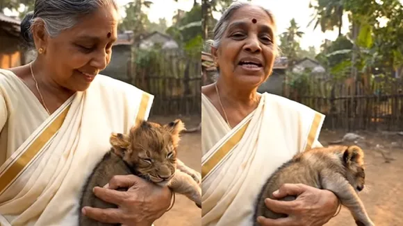 Lion Viral Video