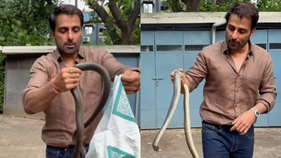 Sonu Sood rescues snake