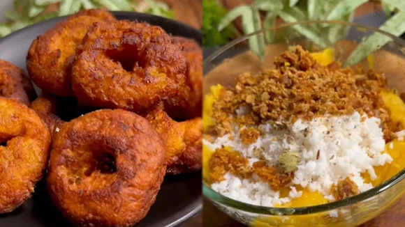 Sweet vada snack recipe FI