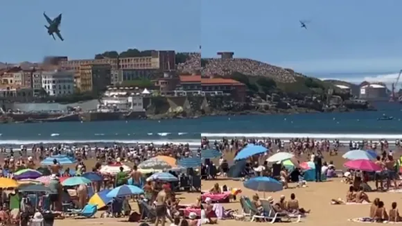 Spanish fighter jet video