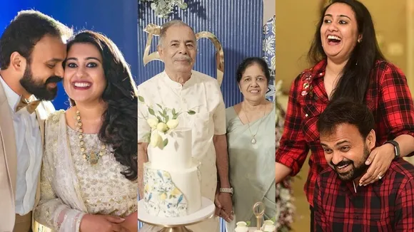 Kunchacko Boban Priya Parents wedding anniversary