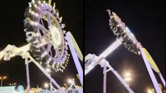 Pendulam ride accident video