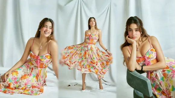 Janhvi Kapoor Floral Gown FI