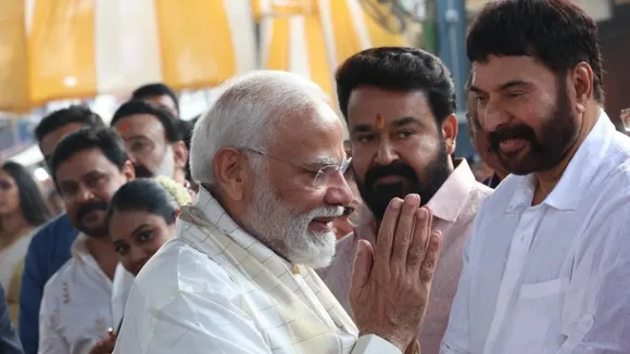 Mammootty Mohanlal PM Modi