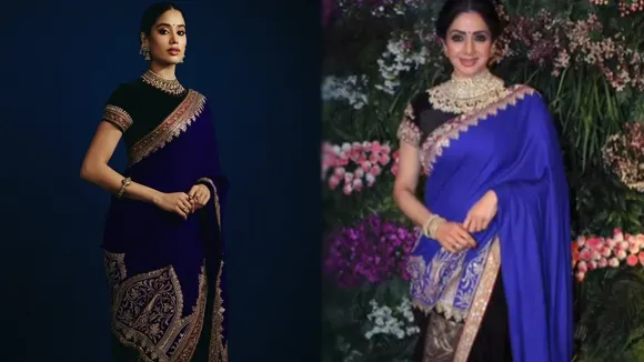 Janhvikapoor Latest Saree Look FI