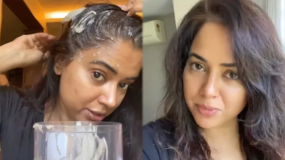 Sameera Reddy Hair Mask FI