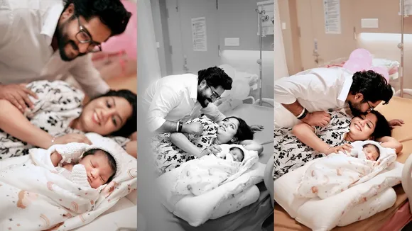 Veena Mukundan with baby fi