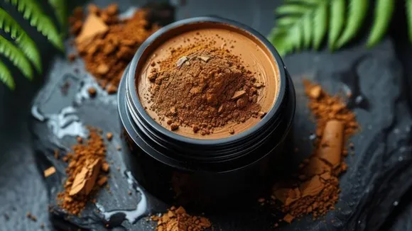 rice water, coffee powder, hair dye