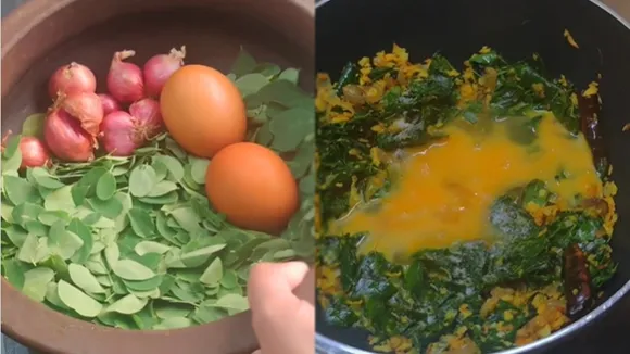 Moringa Leaves Egg Thoran Recipe FI 1
